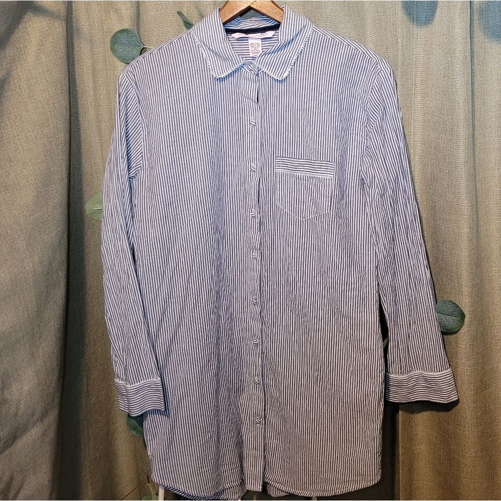 Victoria Secret's Collared Sleep Shirt - XS - EUC